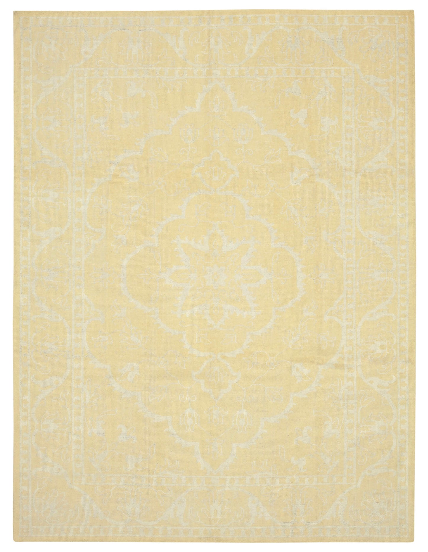 9x12 Yellow Oushak Rug - 38620