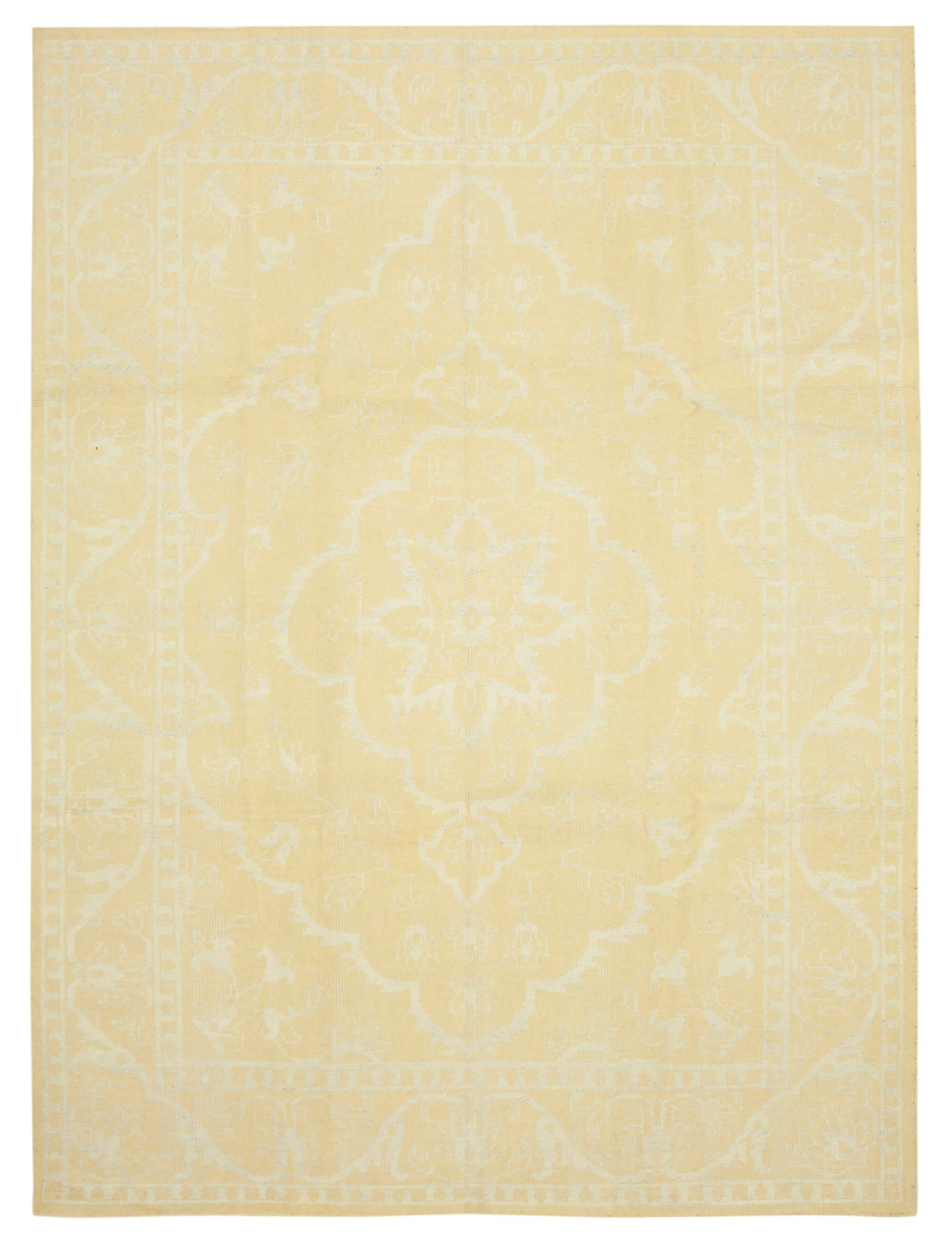 9x12 Yellow Oushak Rug - 38621
