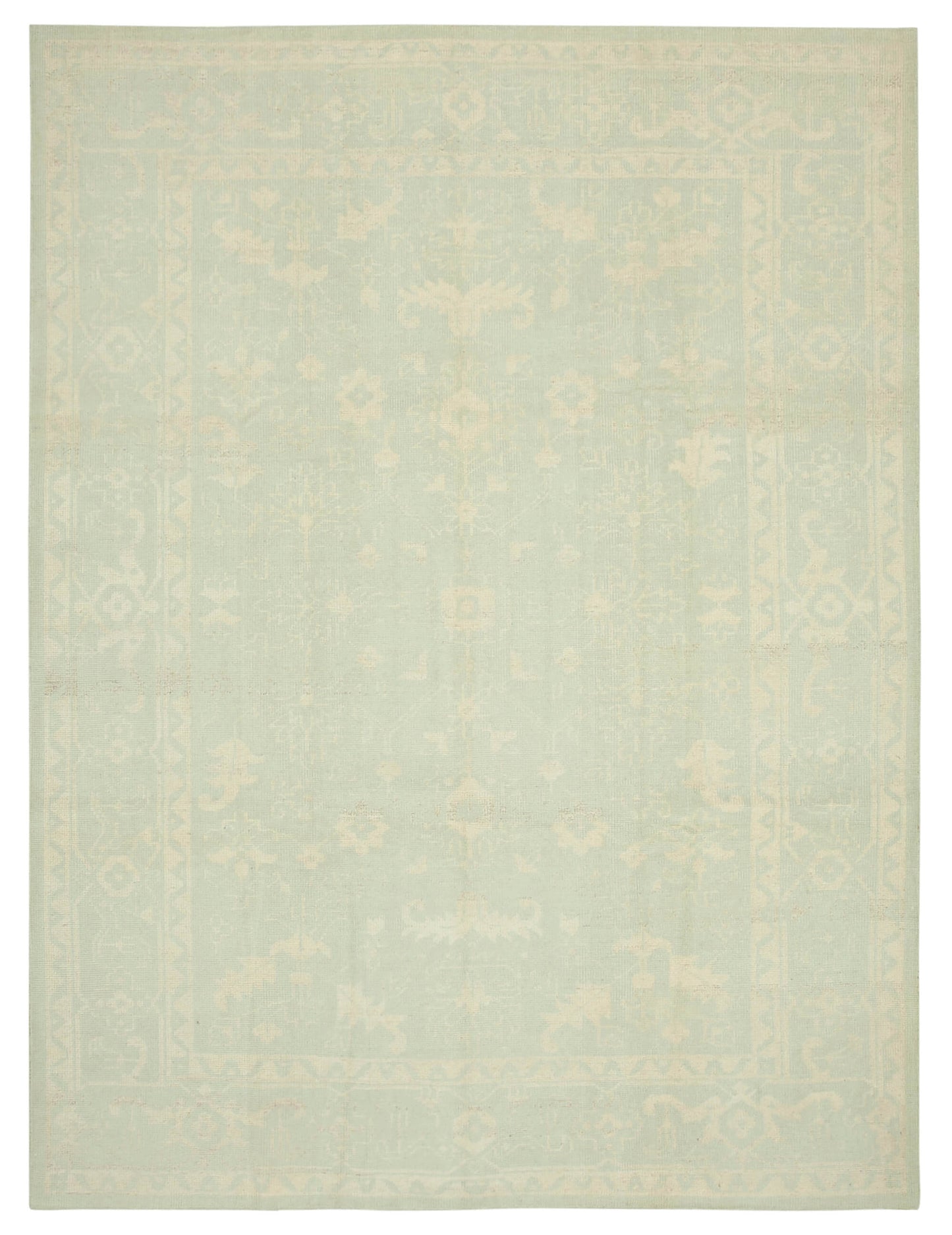 9x12 Beige Oushak Rug - 38625