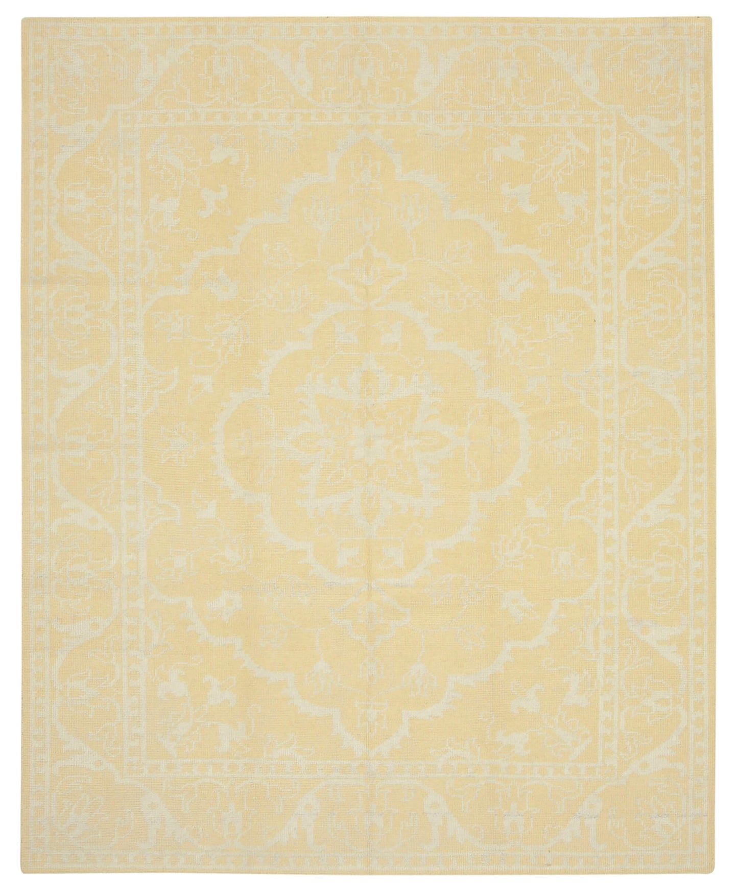 8x10 Yellow Oushak Rug - 38628