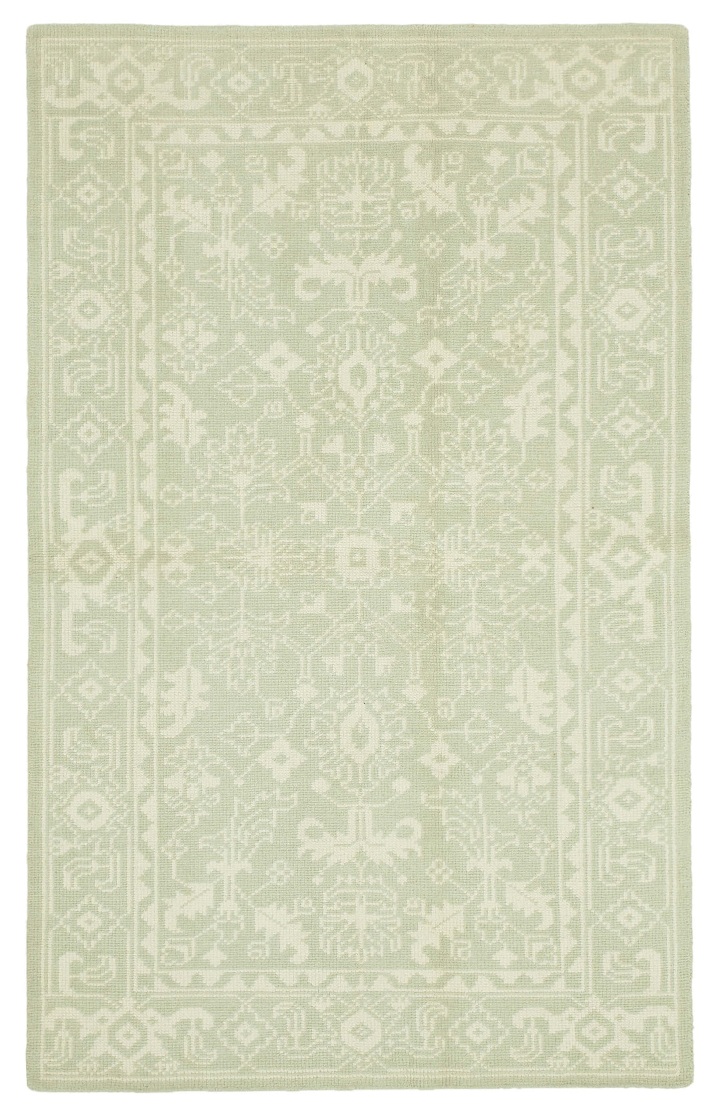 5x8 Beige Oushak Rug - 38636