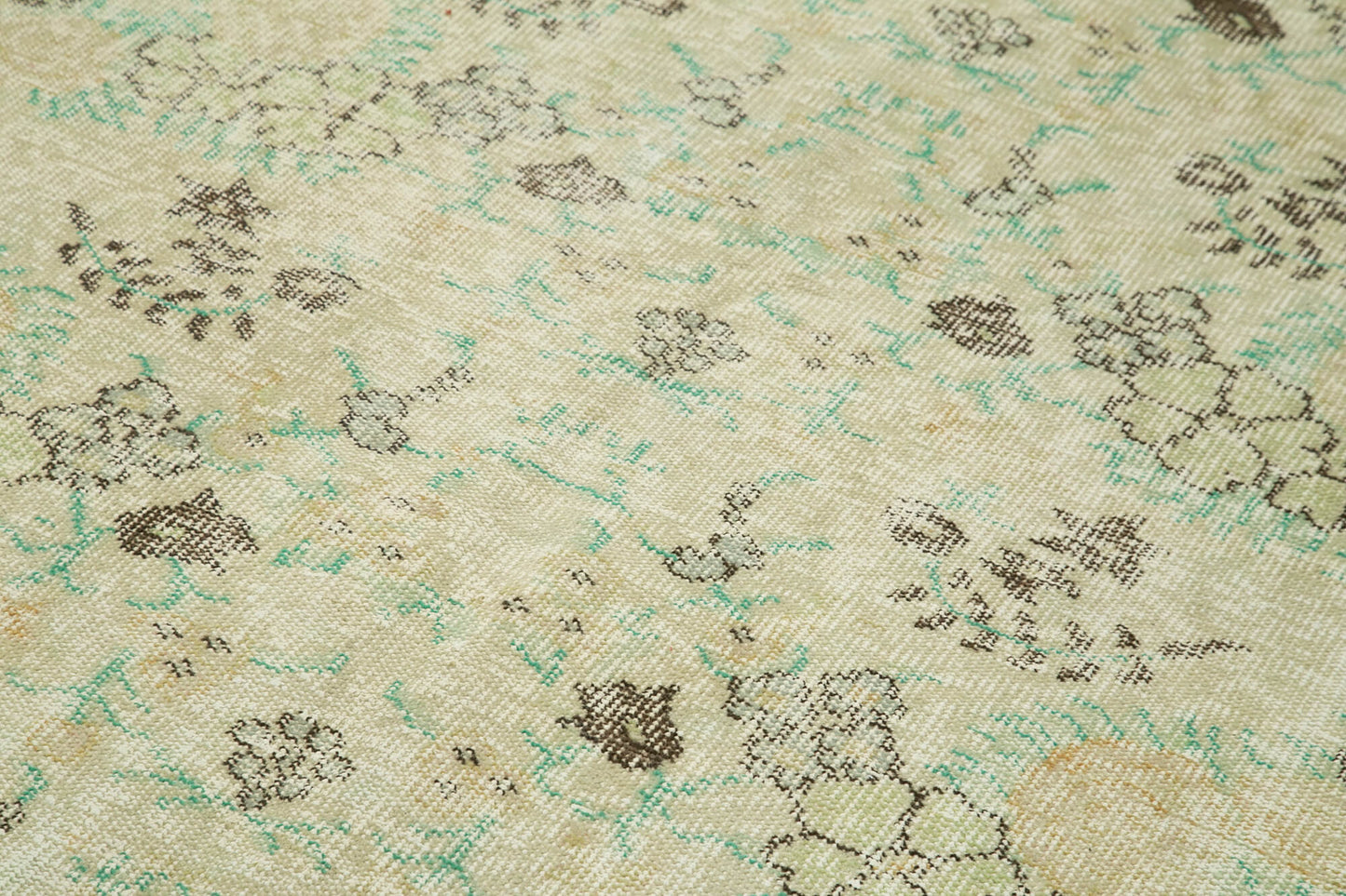 6x11 Beige Turkish Vintage Area Rug - 39051