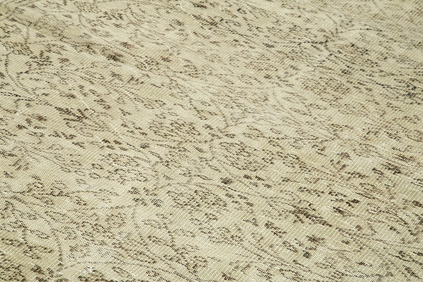 6x10 Beige Turkish Vintage Area Rug - 39086