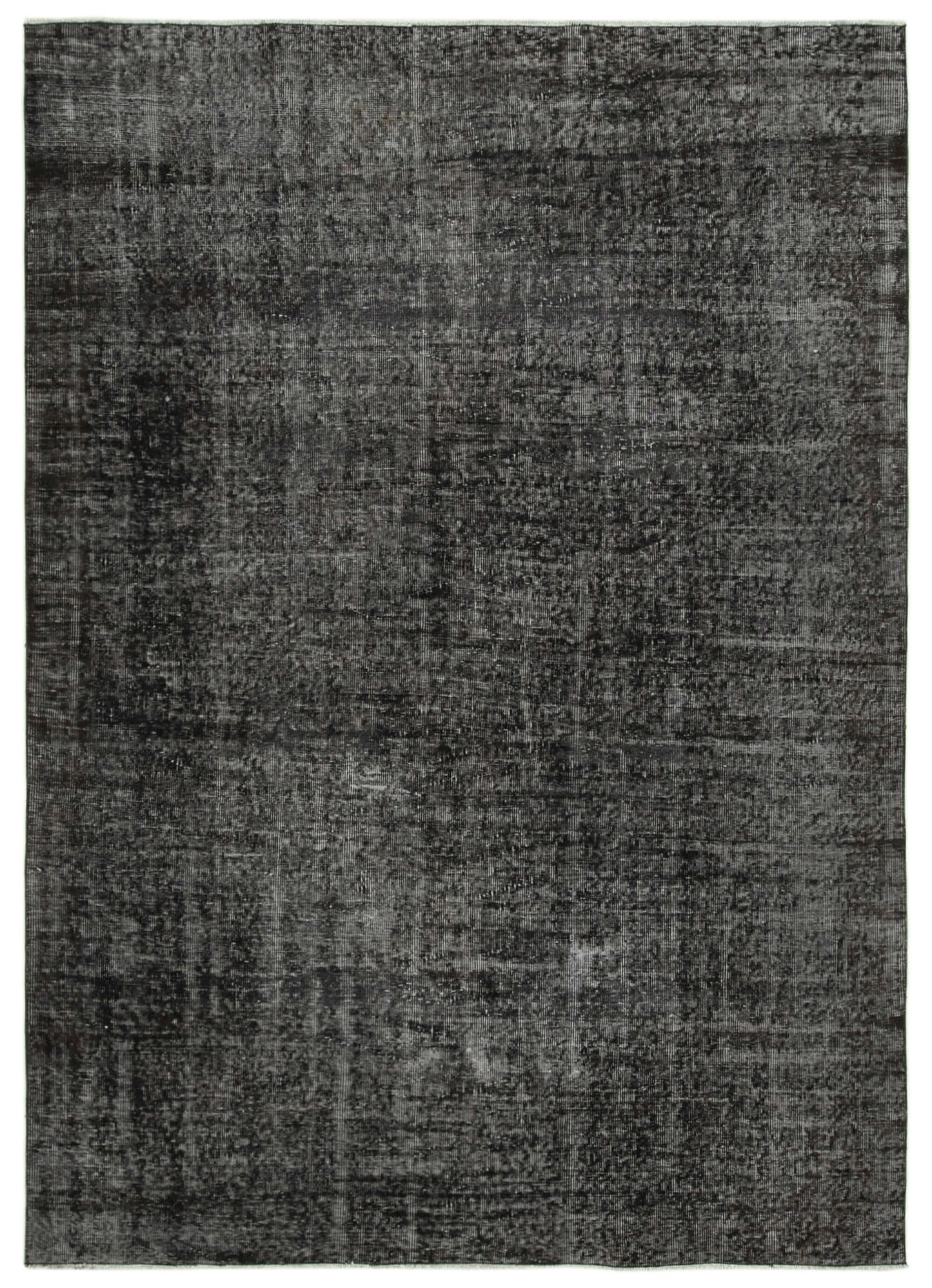 7x9 Black Overdyed Rug - 39355