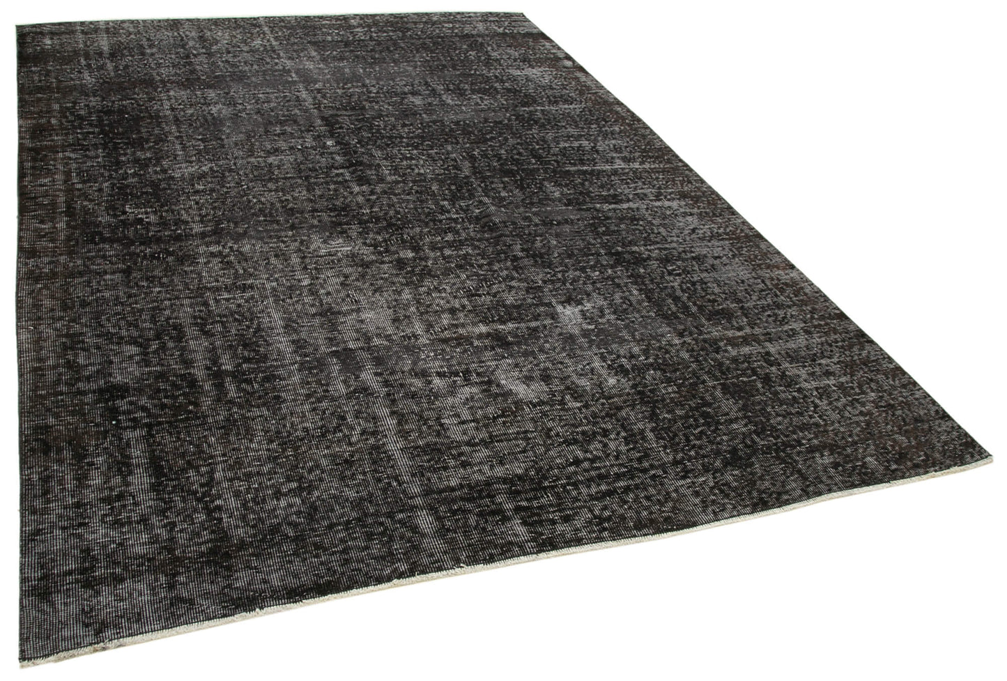 7x9 Black Overdyed Rug - 39355