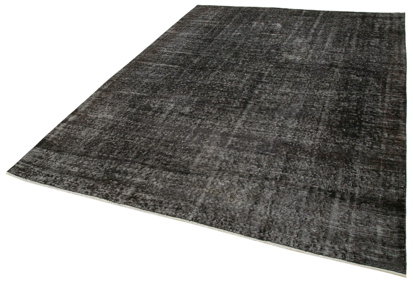 7x9 Black Overdyed Rug - 39355