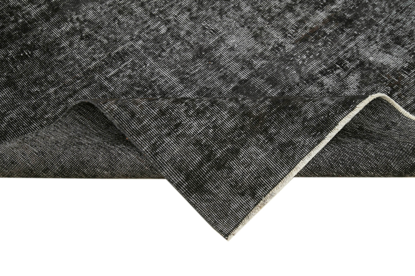 7x9 Black Overdyed Rug - 39355