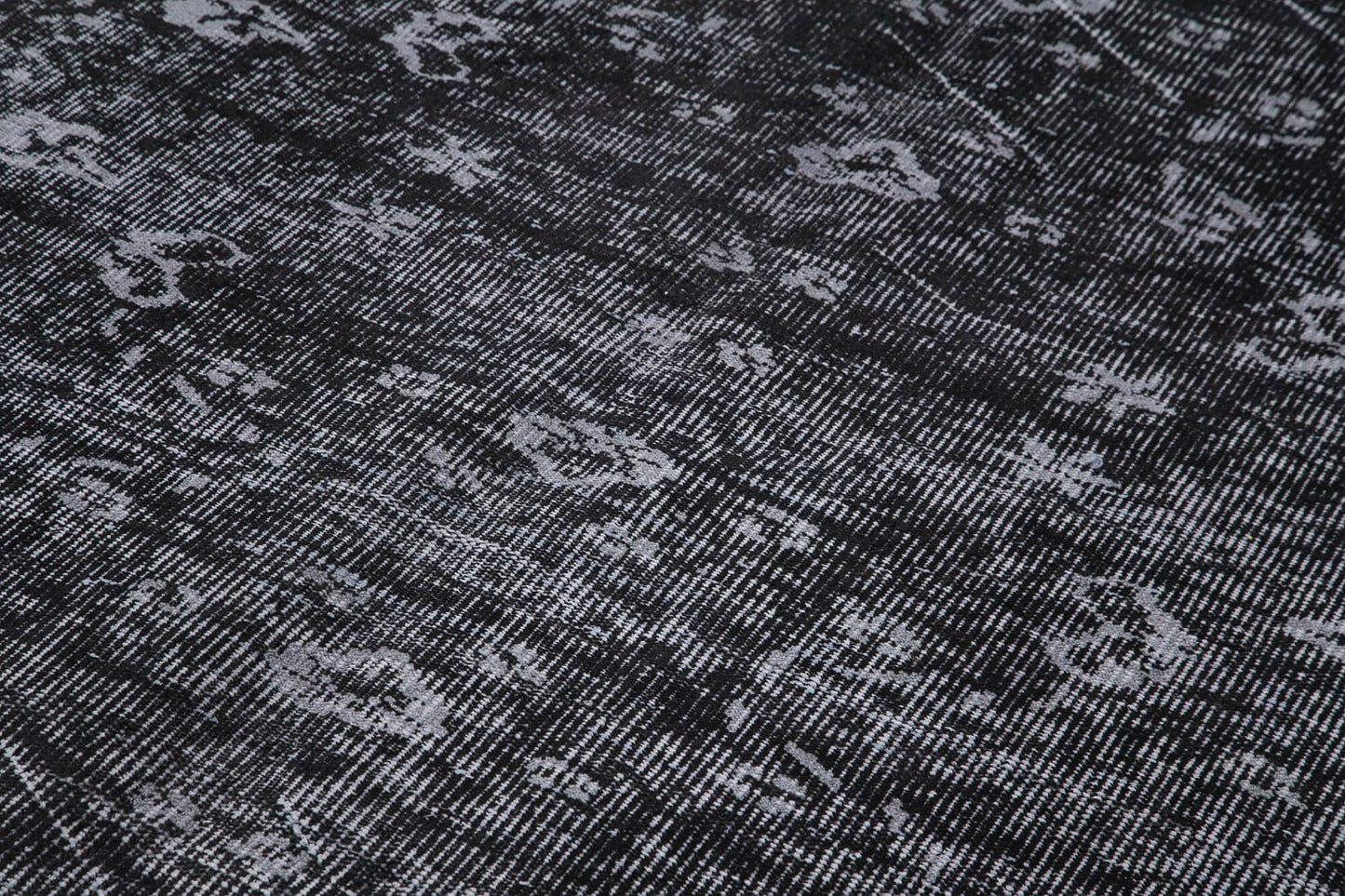 5x9 Black Overdyed Rug - 39386
