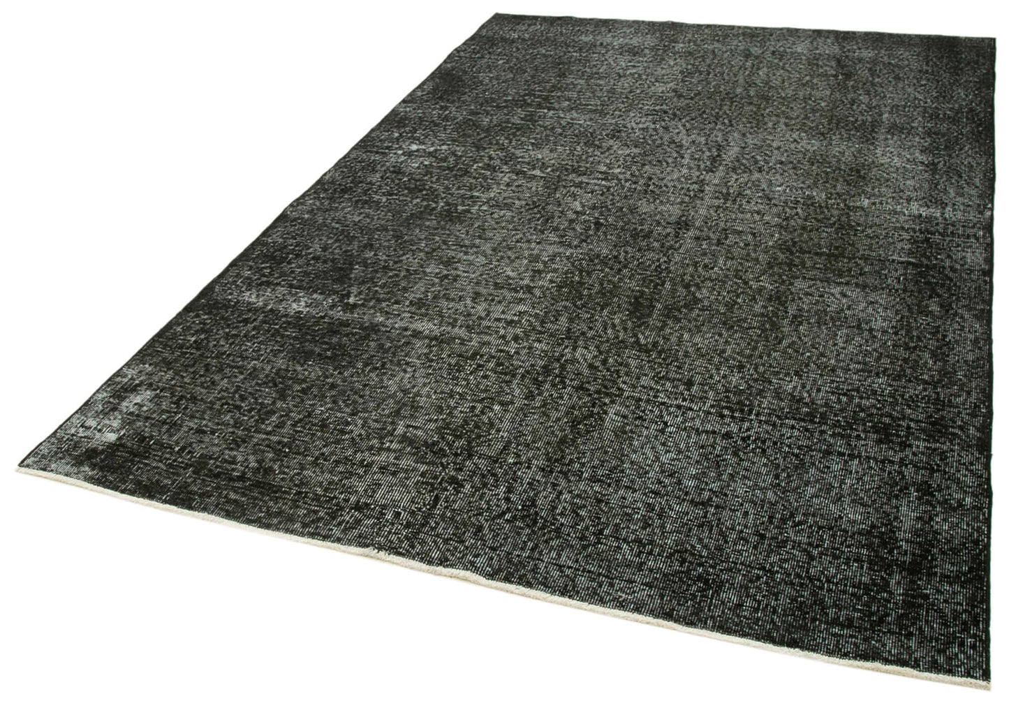 6x8 Black Overdyed Rug - 39400
