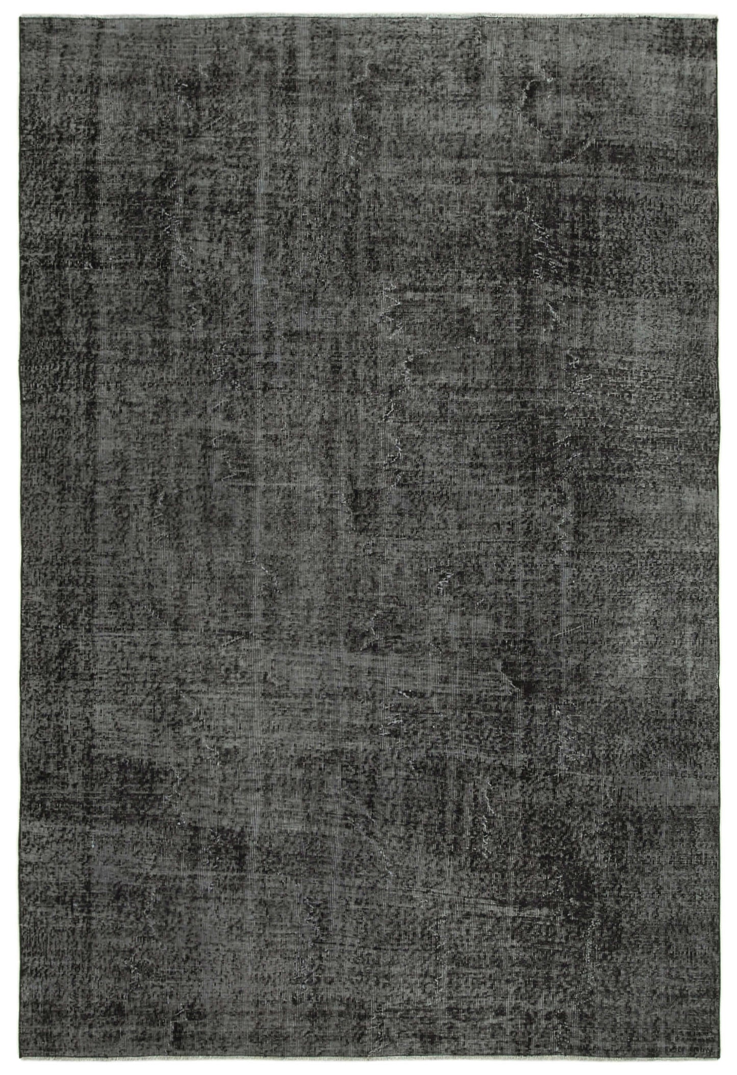7x10 Black Overdyed Rug - 39423