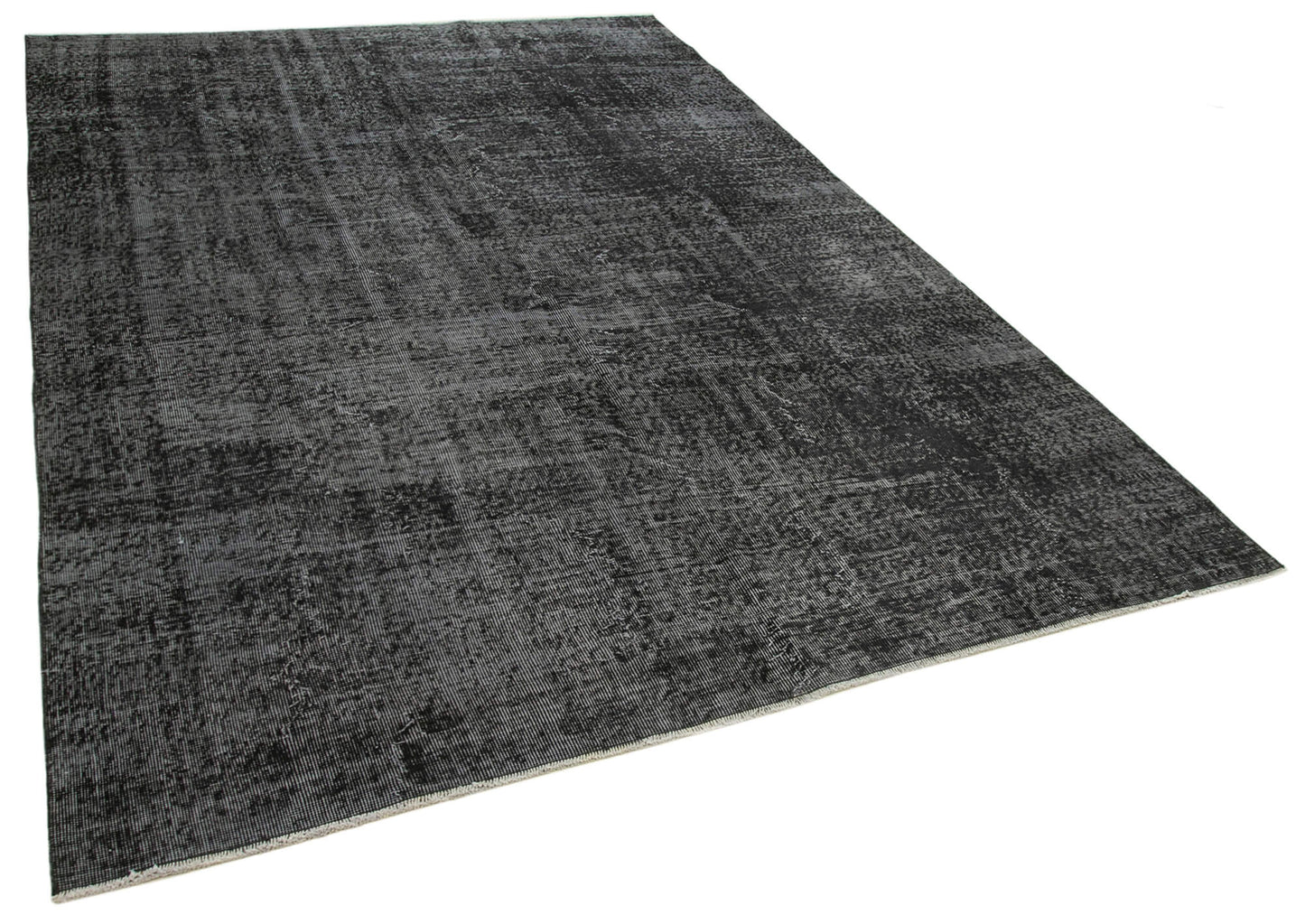7x10 Black Overdyed Rug - 39423