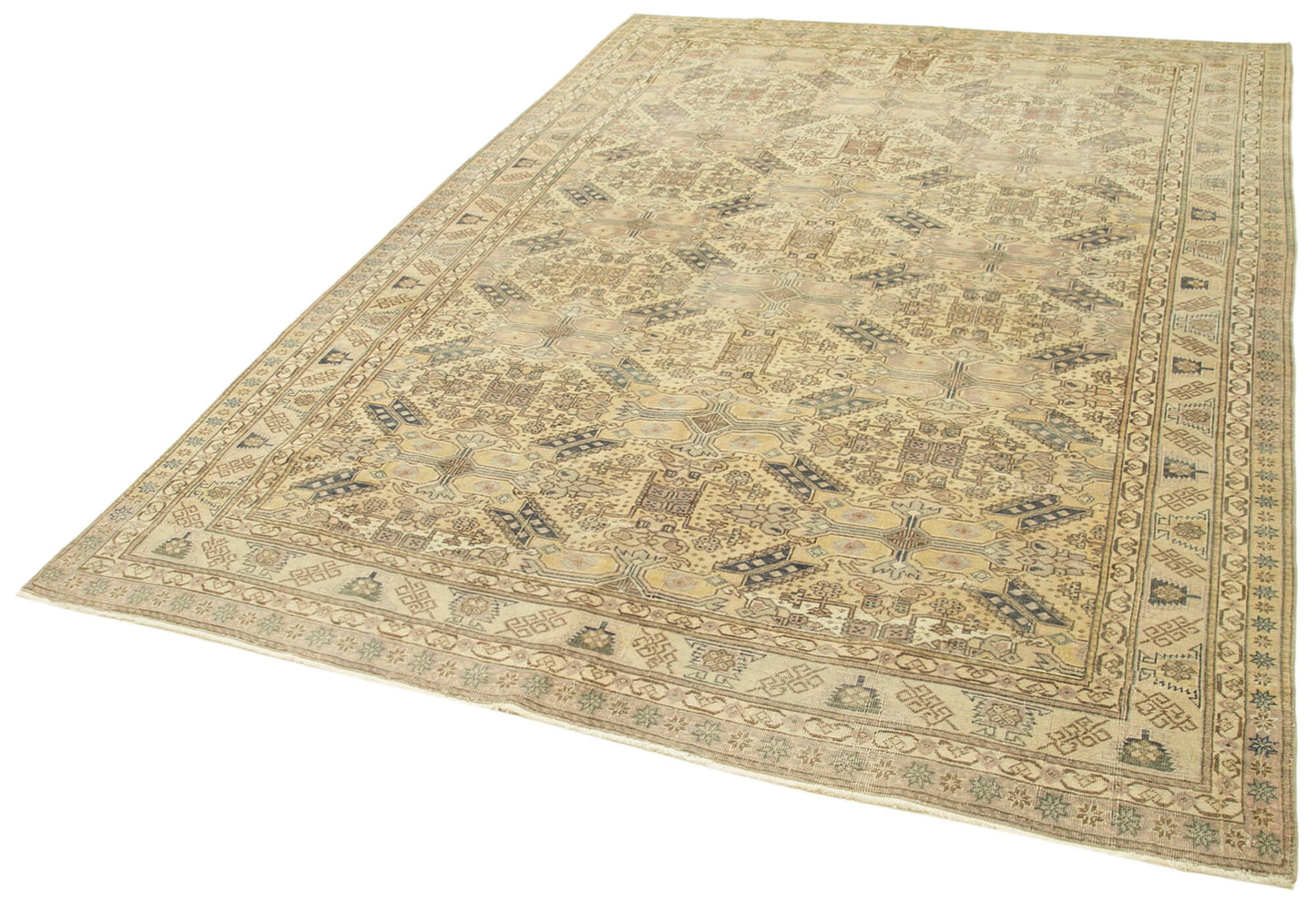 6x9 Beige Vintage Rug - 39652