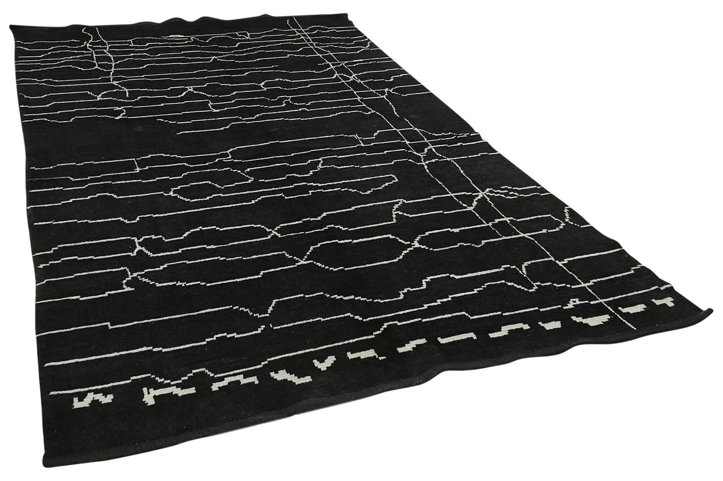 6x10 Black Moroccan Rug - 39711