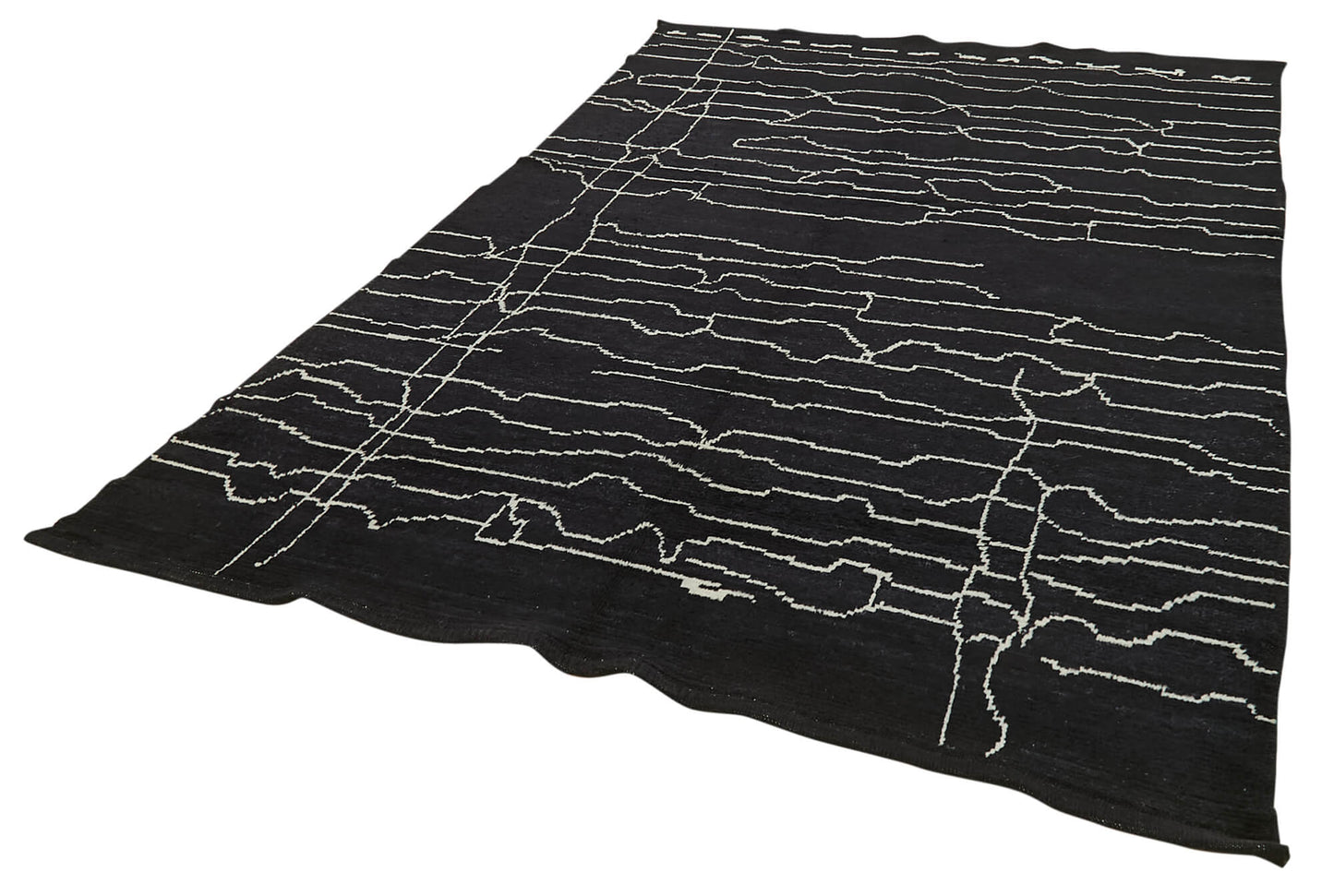 6x10 Black Moroccan Rug - 39711