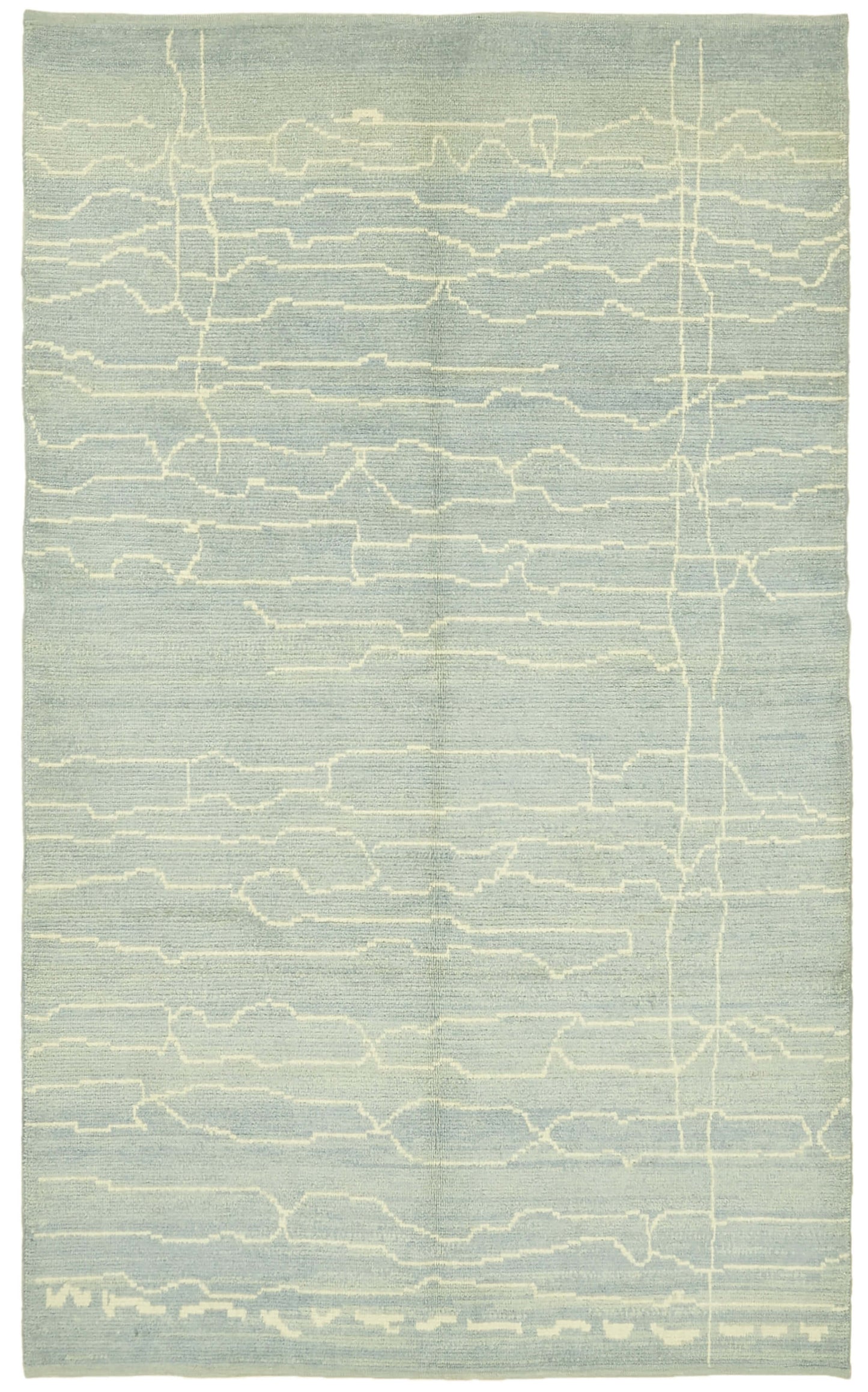 6x10 Blue Moroccan Rug - 39716