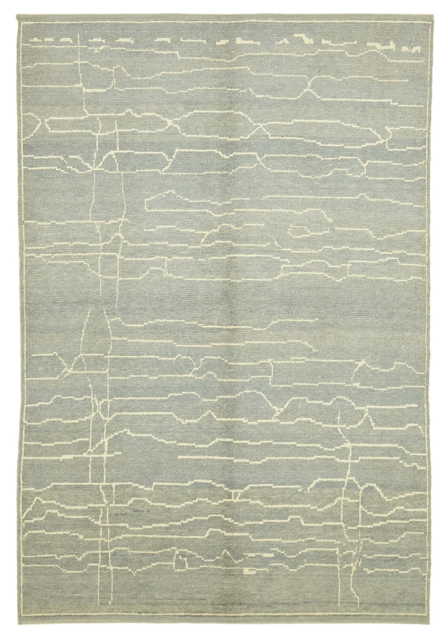 7x10 Blue Moroccan Rug - 39720