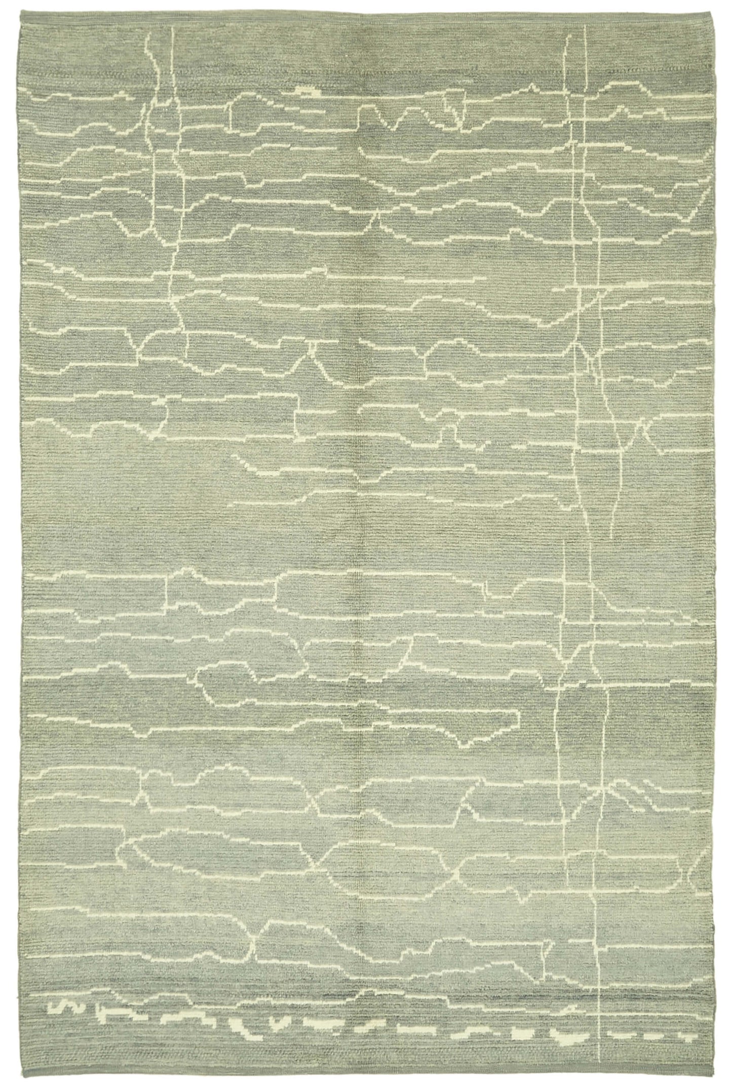 7x10 Grey Moroccan Rug - 39741