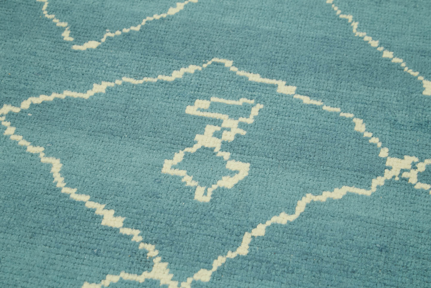 3x12 Blue Moroccan Runner Rug - 39784