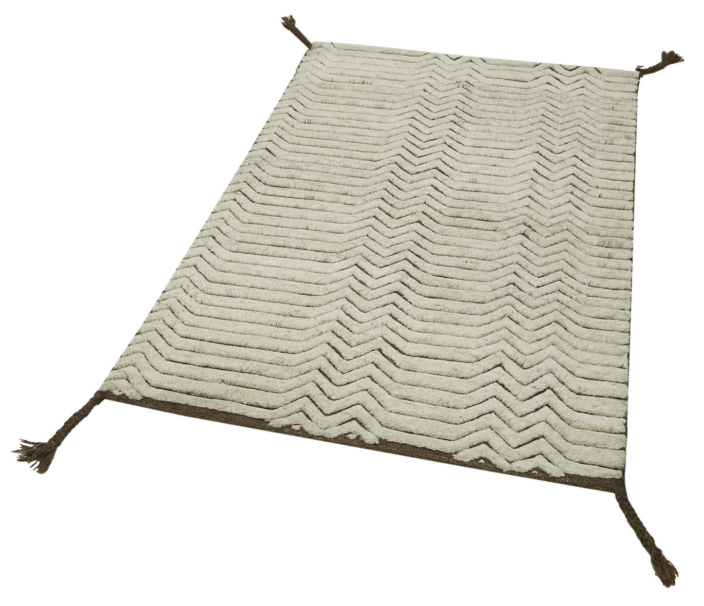 3x5 Beige Moroccan Runner Rug - 39798