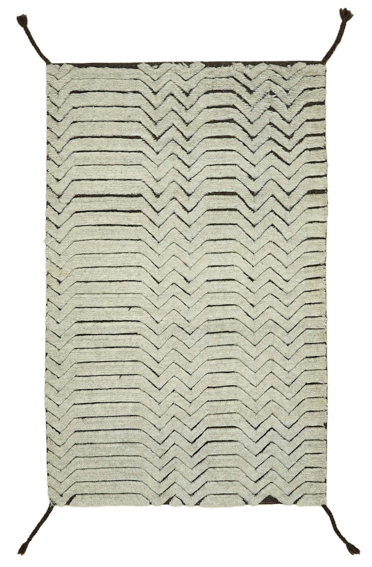 3x5 Beige Moroccan Runner Rug - 39800