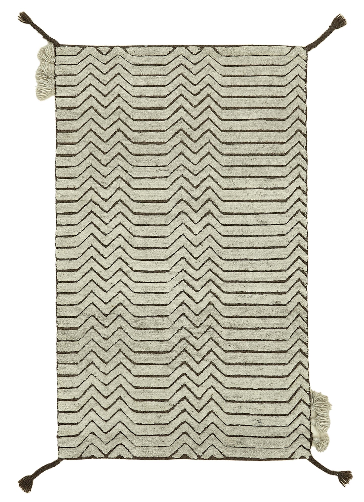 3x5 Beige Moroccan Runner Rug - 39802