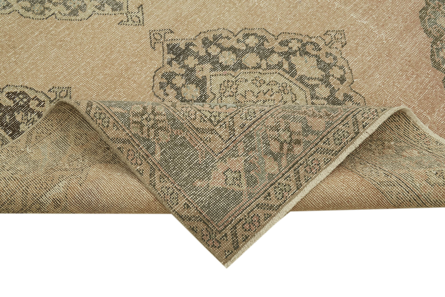 5x13 Beige Turkish Vintage Runner Rug - 39877