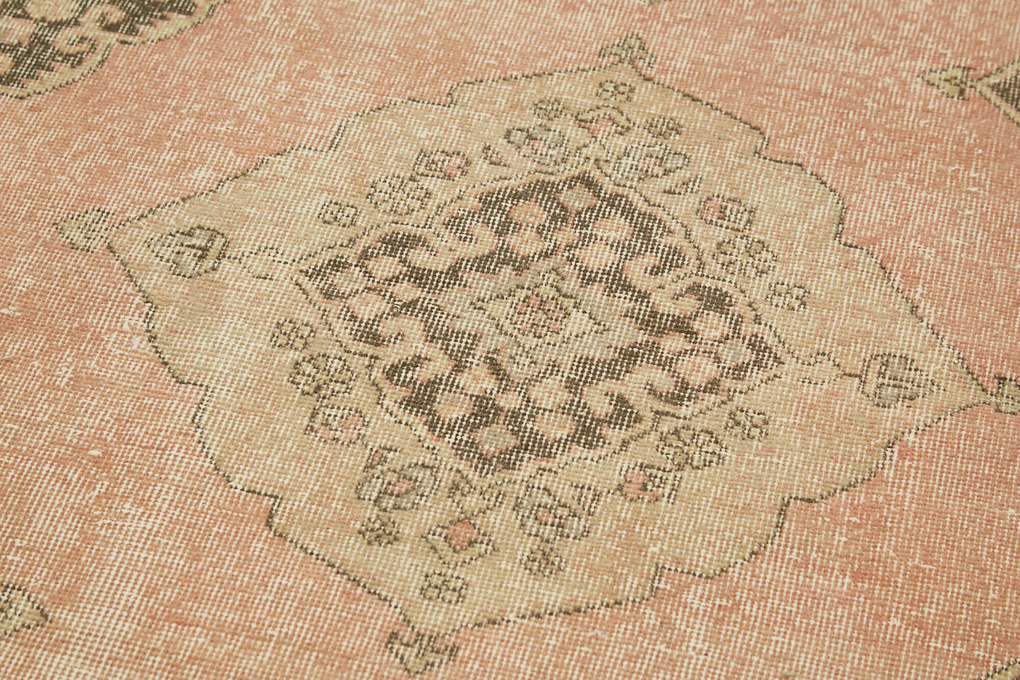 4x11 Beige Turkish Vintage Runner Rug - 39878