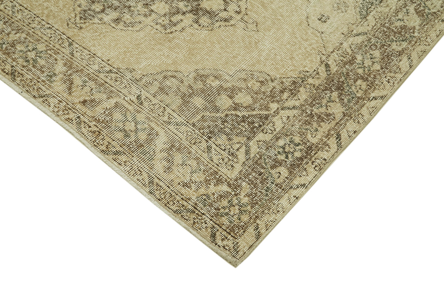 5x13 Beige Turkish Vintage Runner Rug - 39892