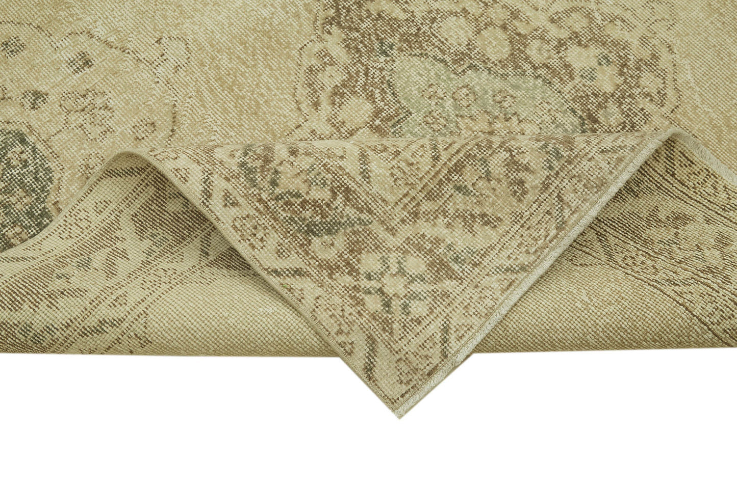 5x13 Beige Turkish Vintage Runner Rug - 39892