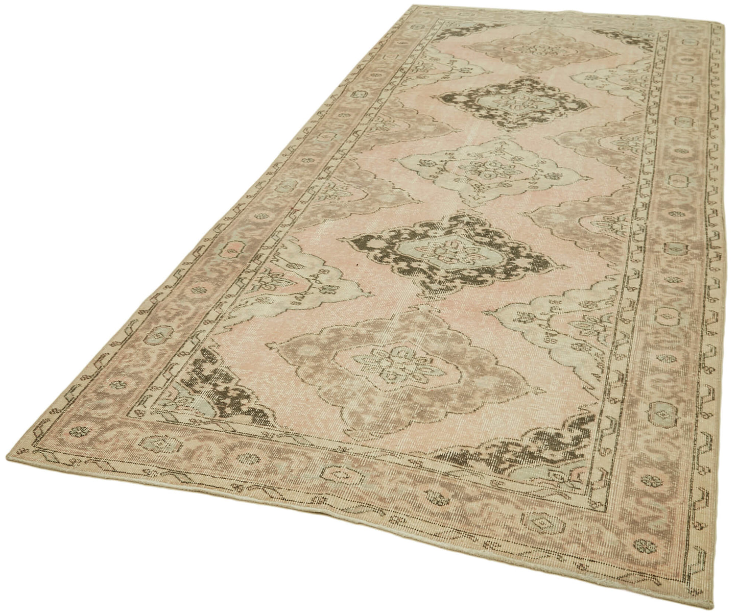 5x11 Beige Turkish Vintage Runner Rug - 39900