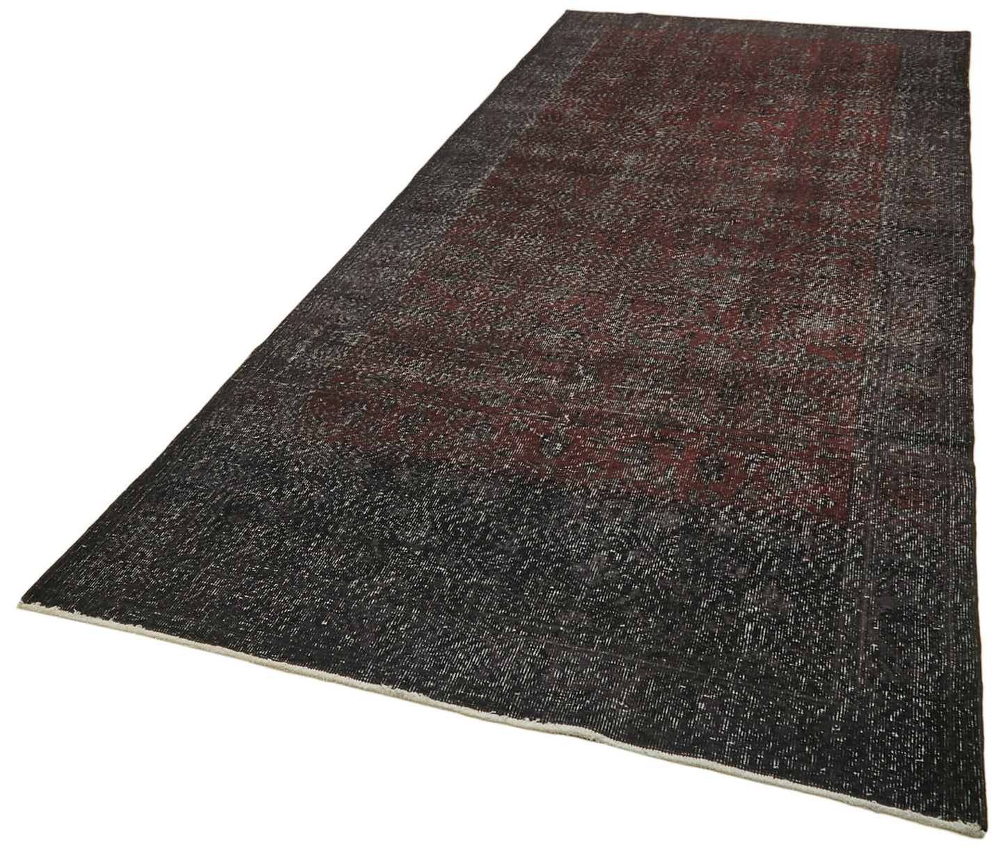 5x12 Black Turkish Over Dyed Runner Rug - 39901