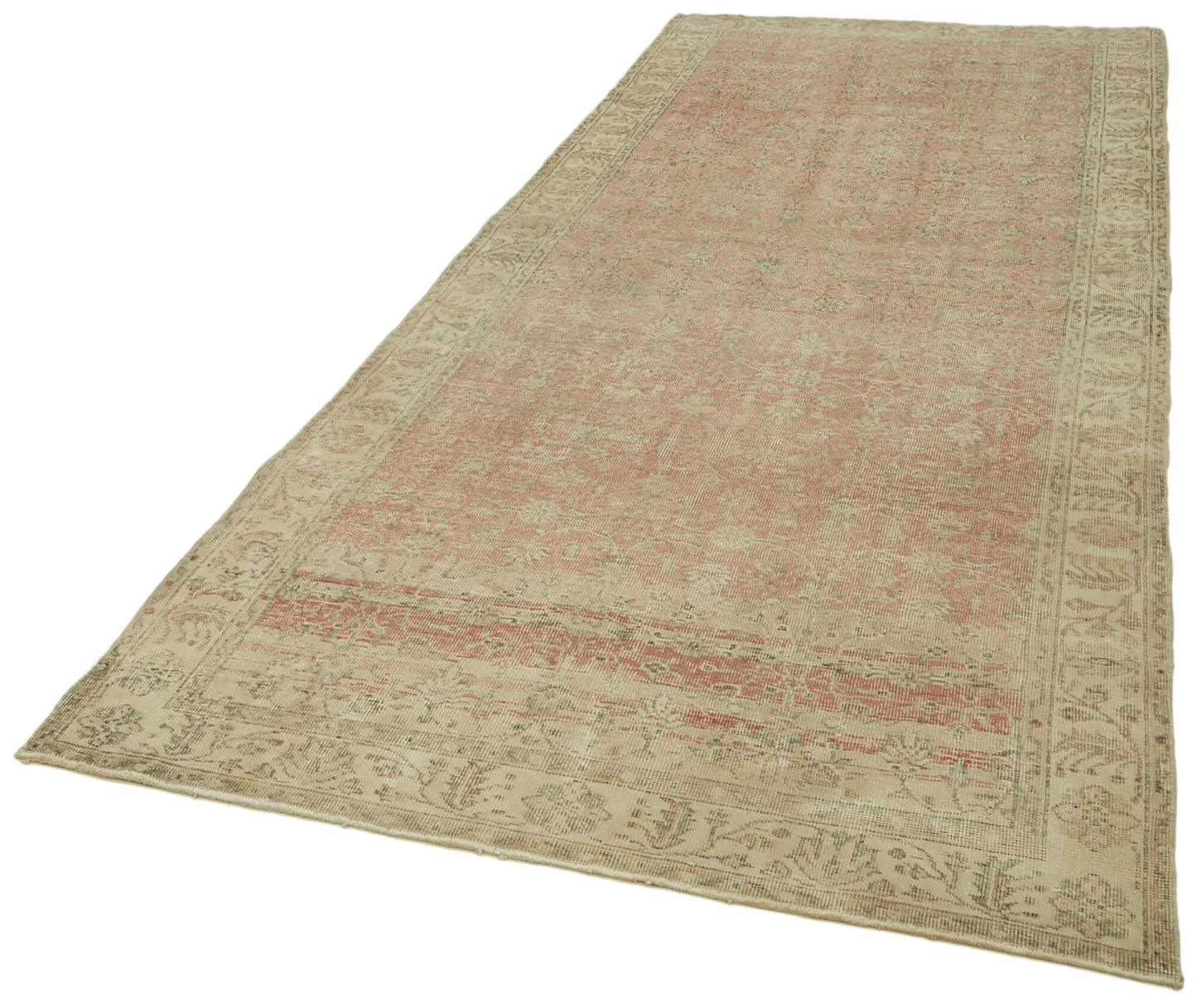 5x12 Beige Turkish Vintage Runner Rug - 39905