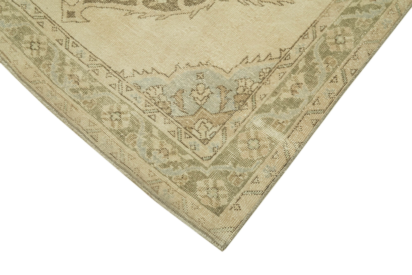5x13 Beige Turkish Vintage Runner Rug - 39908