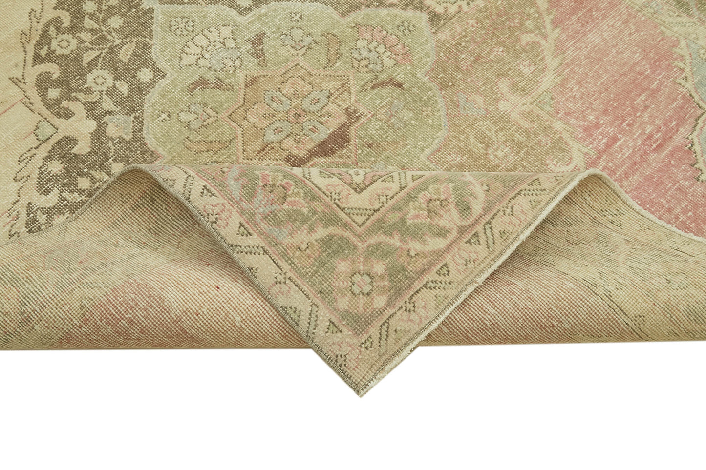 5x13 Beige Turkish Vintage Runner Rug - 39908