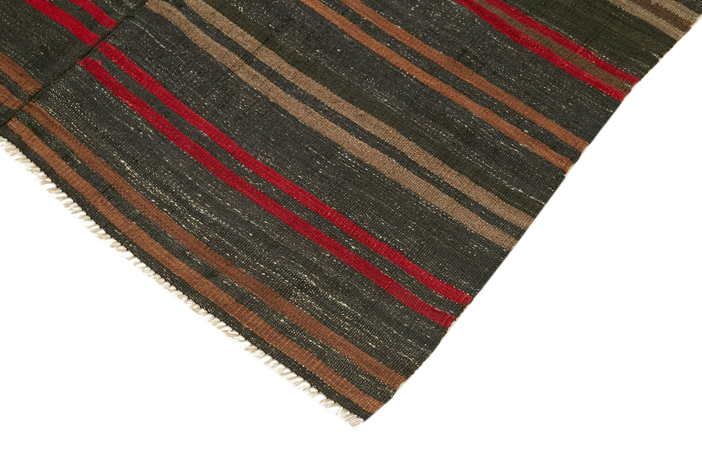 5x10 Brown Vintage Turkish Kilim Rug - 39921