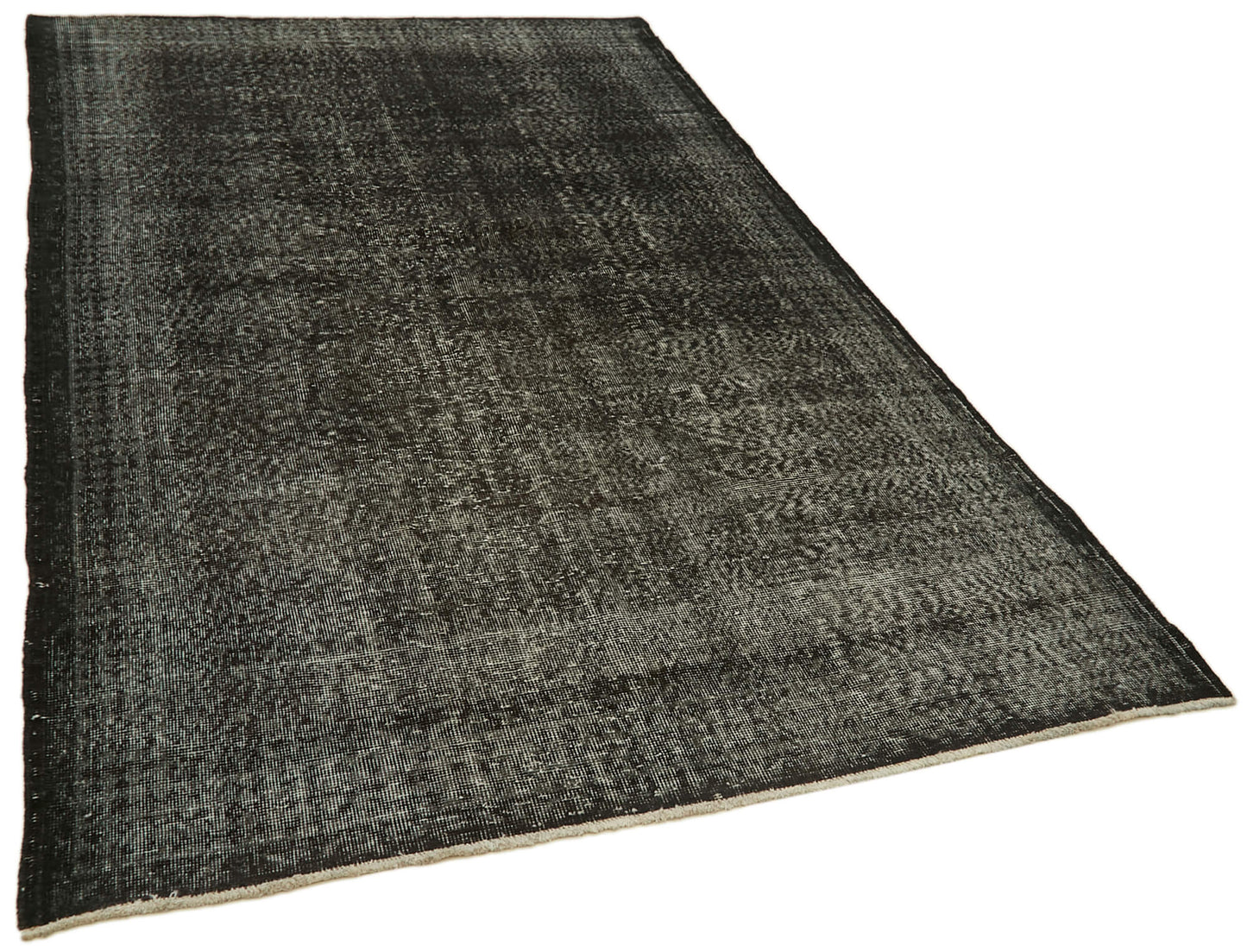 5x10 Black Overdyed Rug - 41135