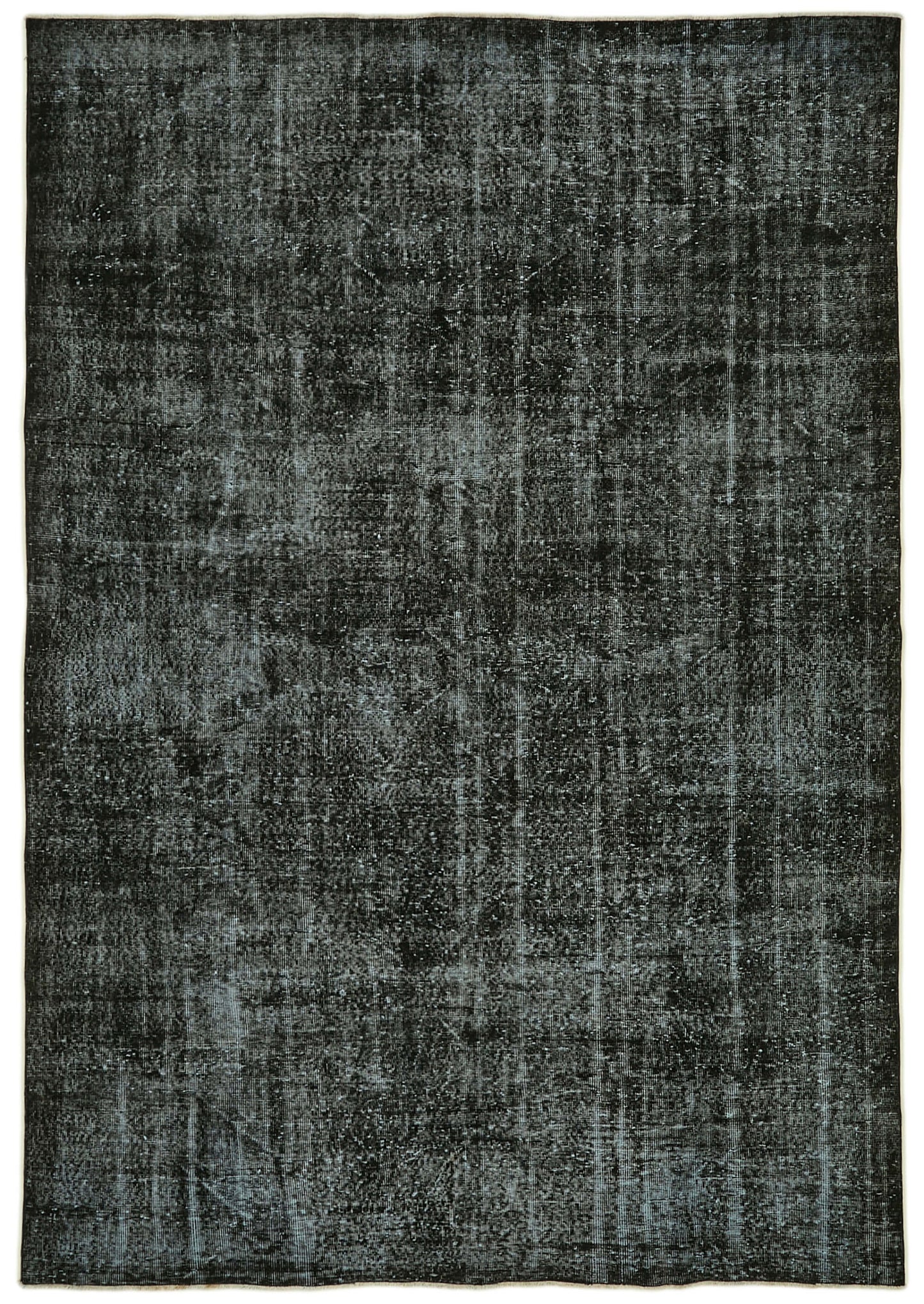 7x10 Black Overdyed Rug - 41197