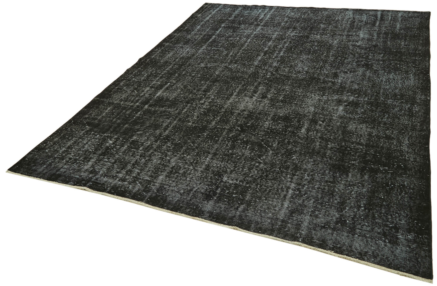 7x10 Black Overdyed Rug - 41197