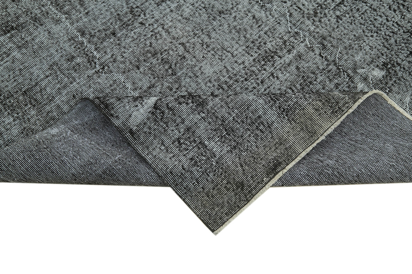 7x11 Black Overdyed Rug - 41198