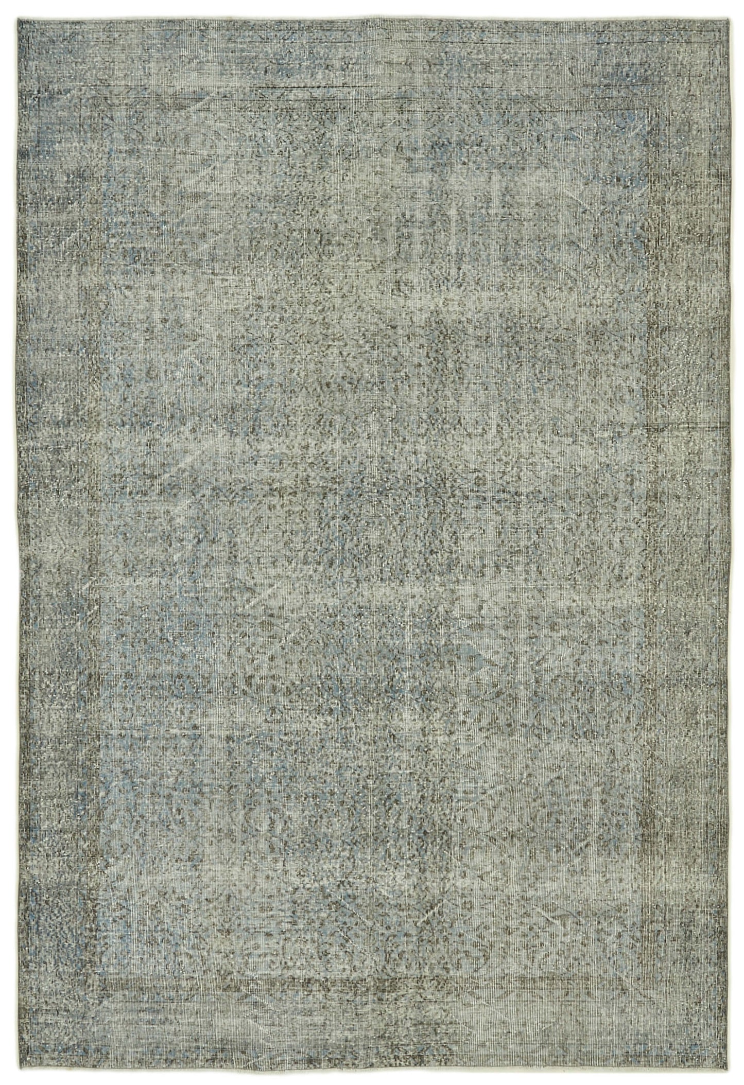 7x10 Blue Overdyed Rug - 41204