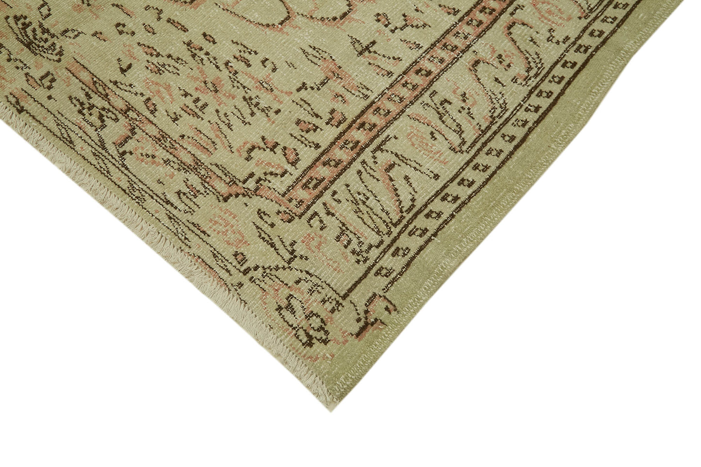 5x7 Beige Turkish Vintage Area Rug - 41682