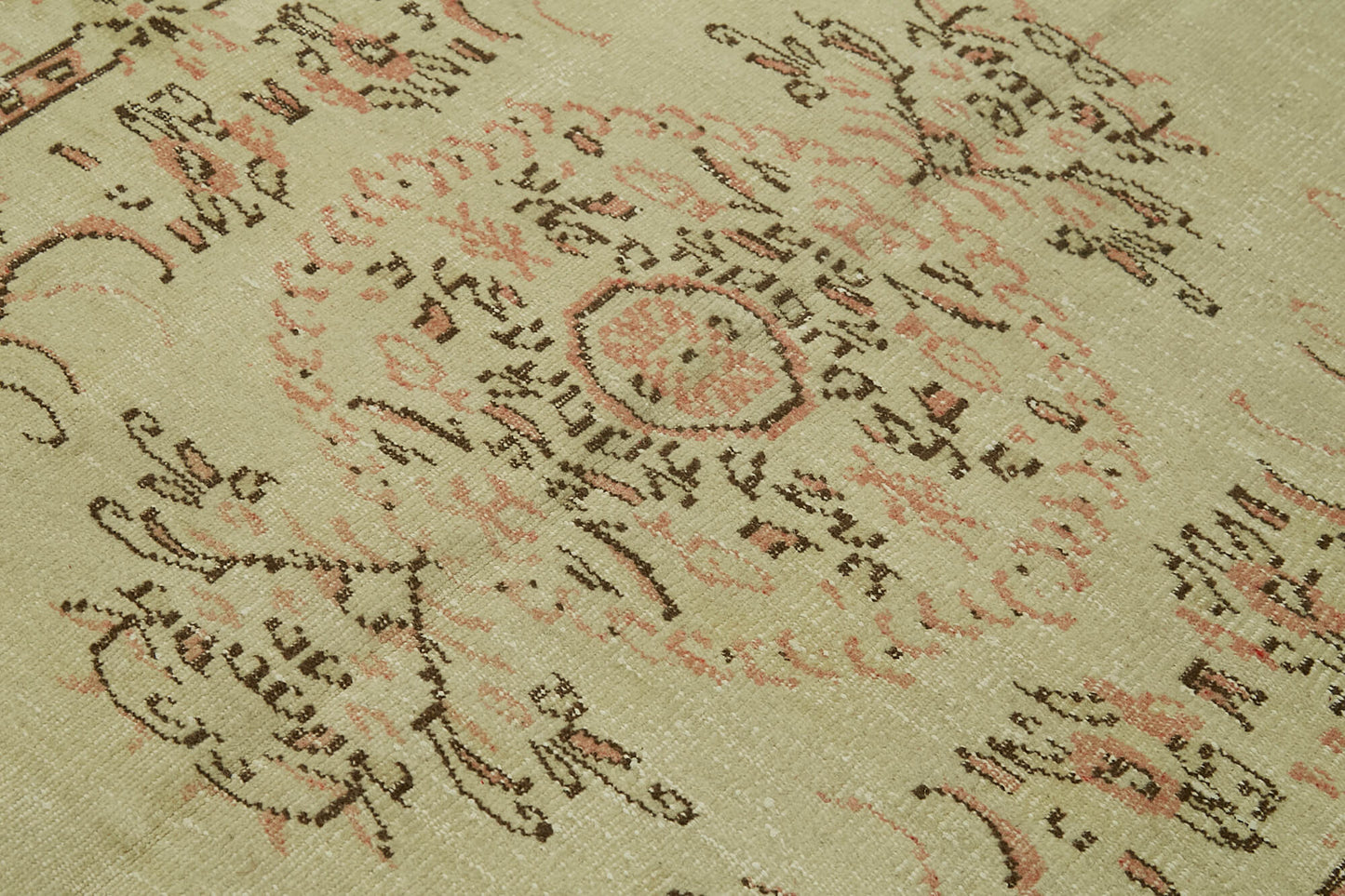 5x7 Beige Turkish Vintage Area Rug - 41682