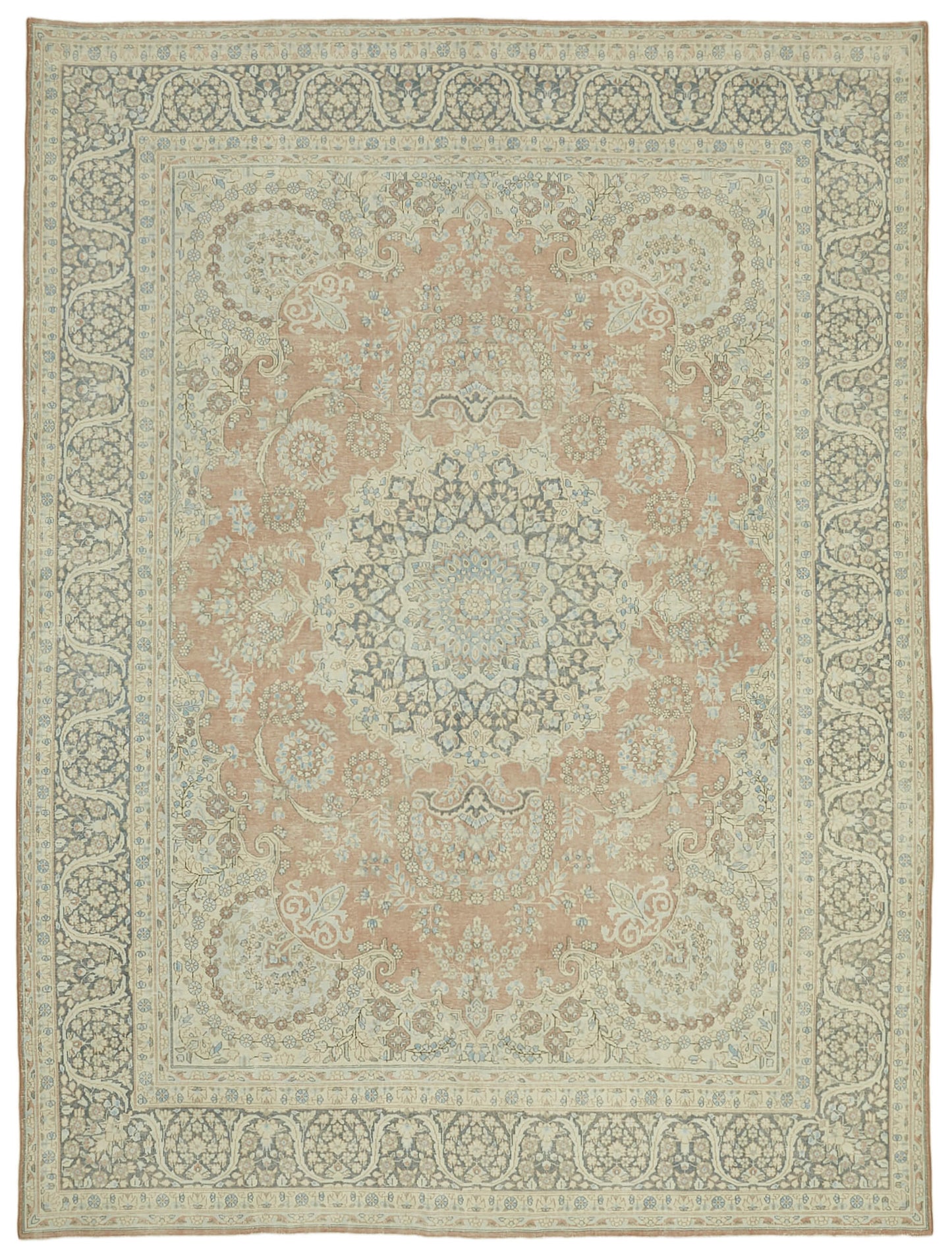 9x13 Beige Vintage Large Area Rug - 41858