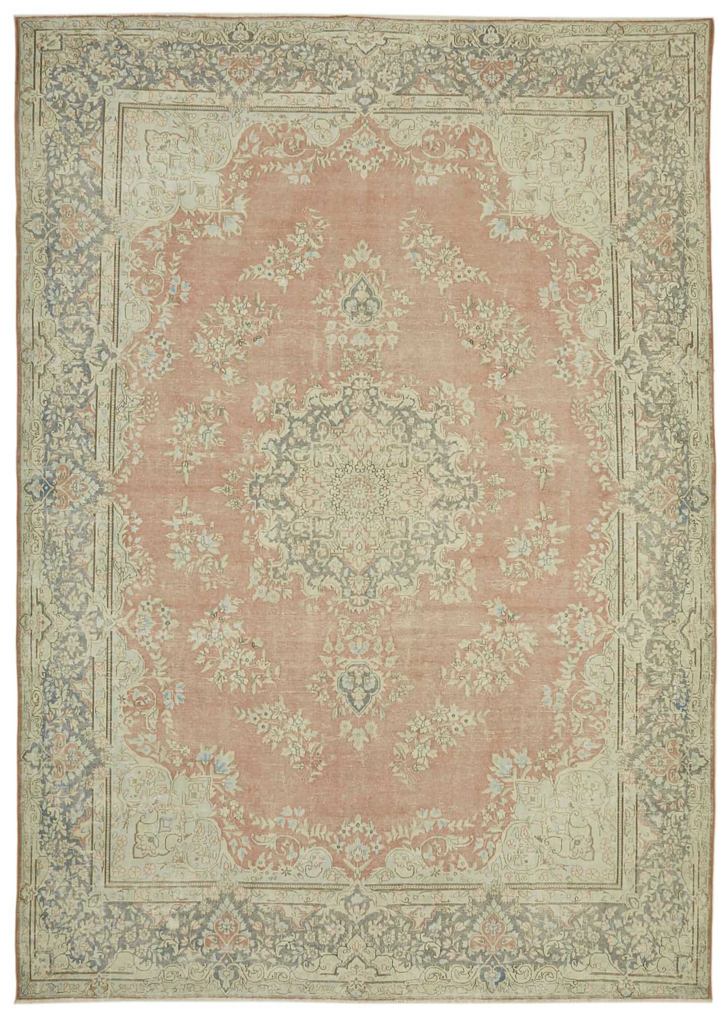 10x14 Beige Vintage Large Area Rug - 41861