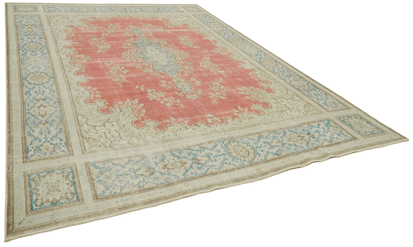 10x13 Beige Vintage Large Area Rug - 41867