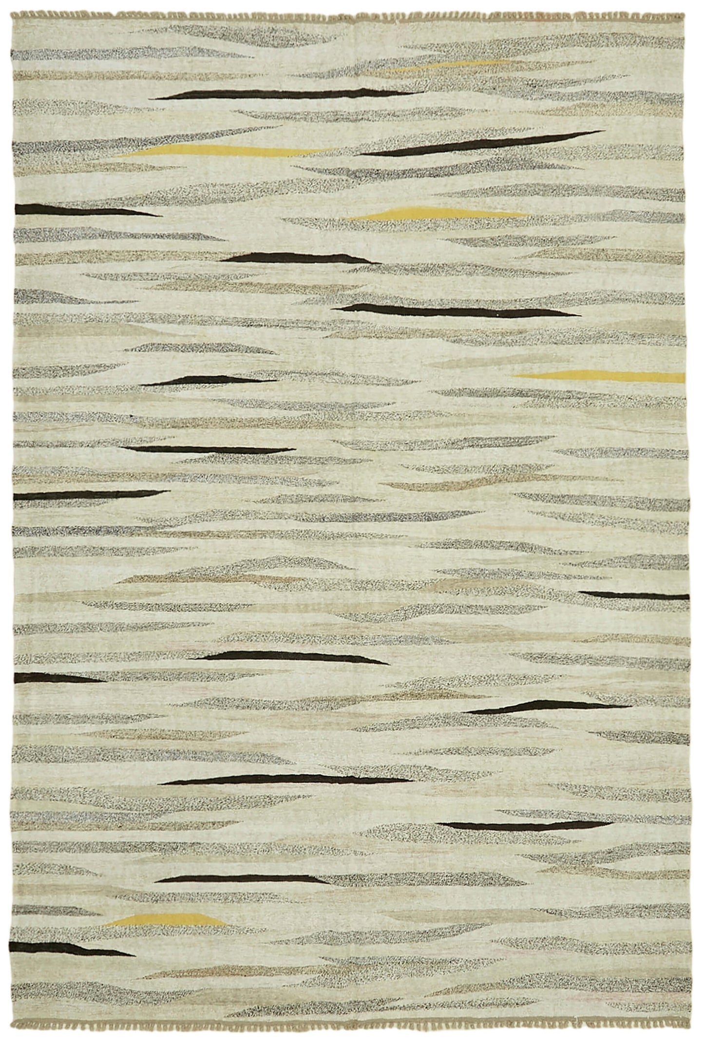8x12 Beige Hemp Kilim Rug - 41931