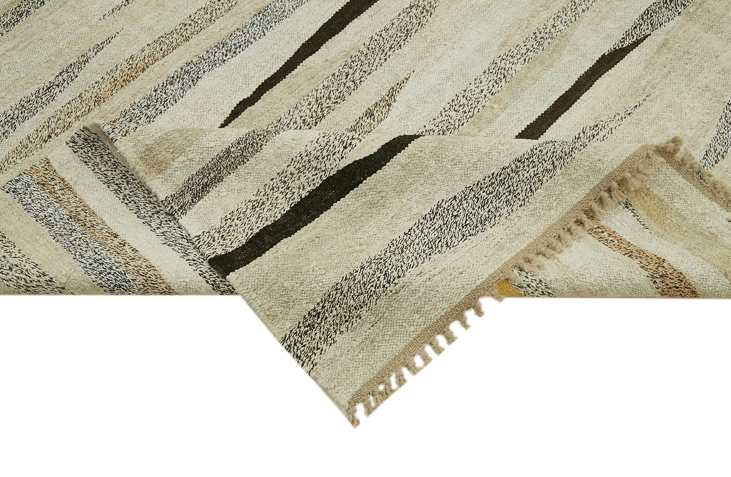 8x12 Beige Hemp Kilim Rug - 41931