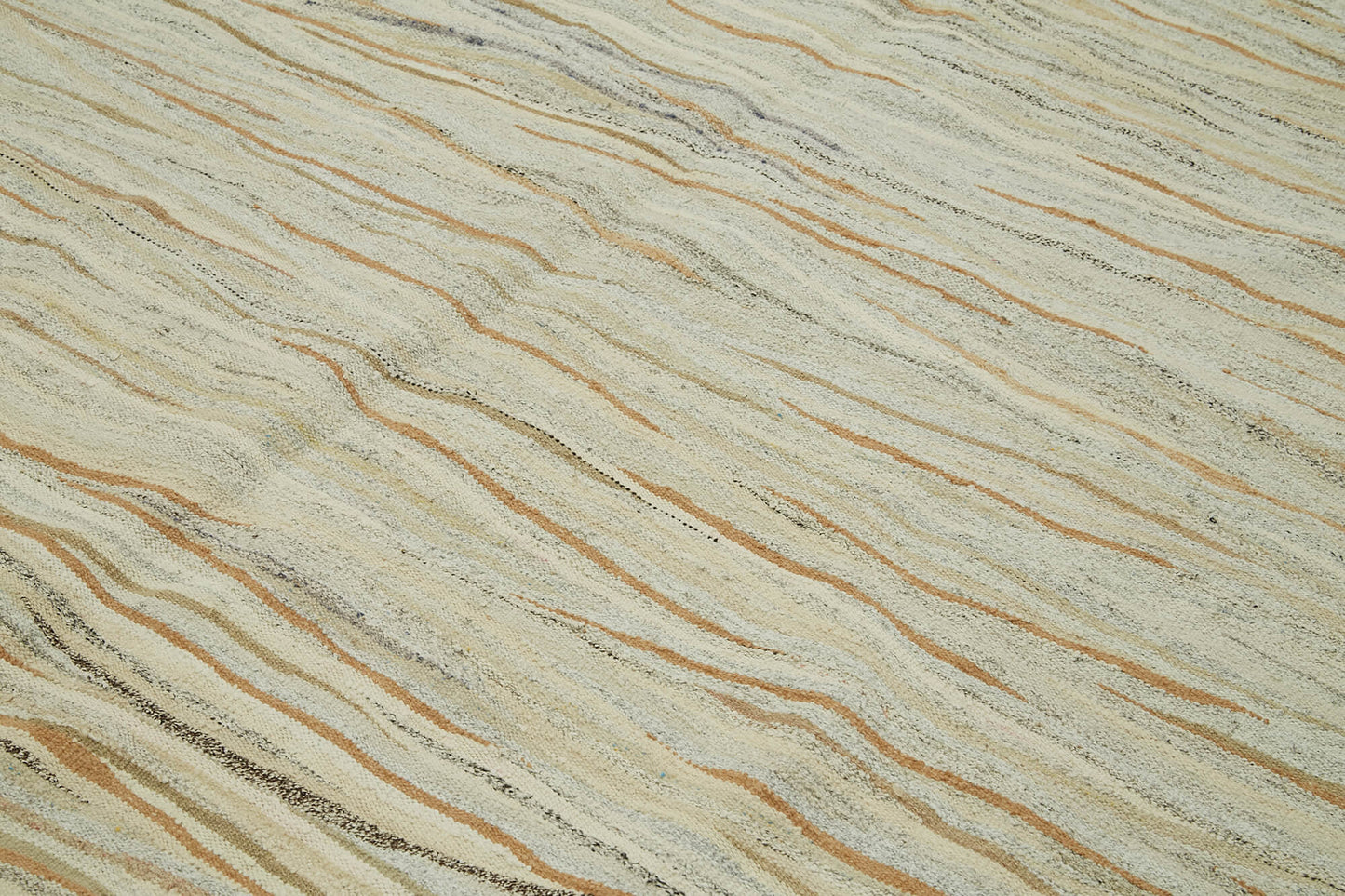 8x11 Beige Hemp Kilim Rug - 41933