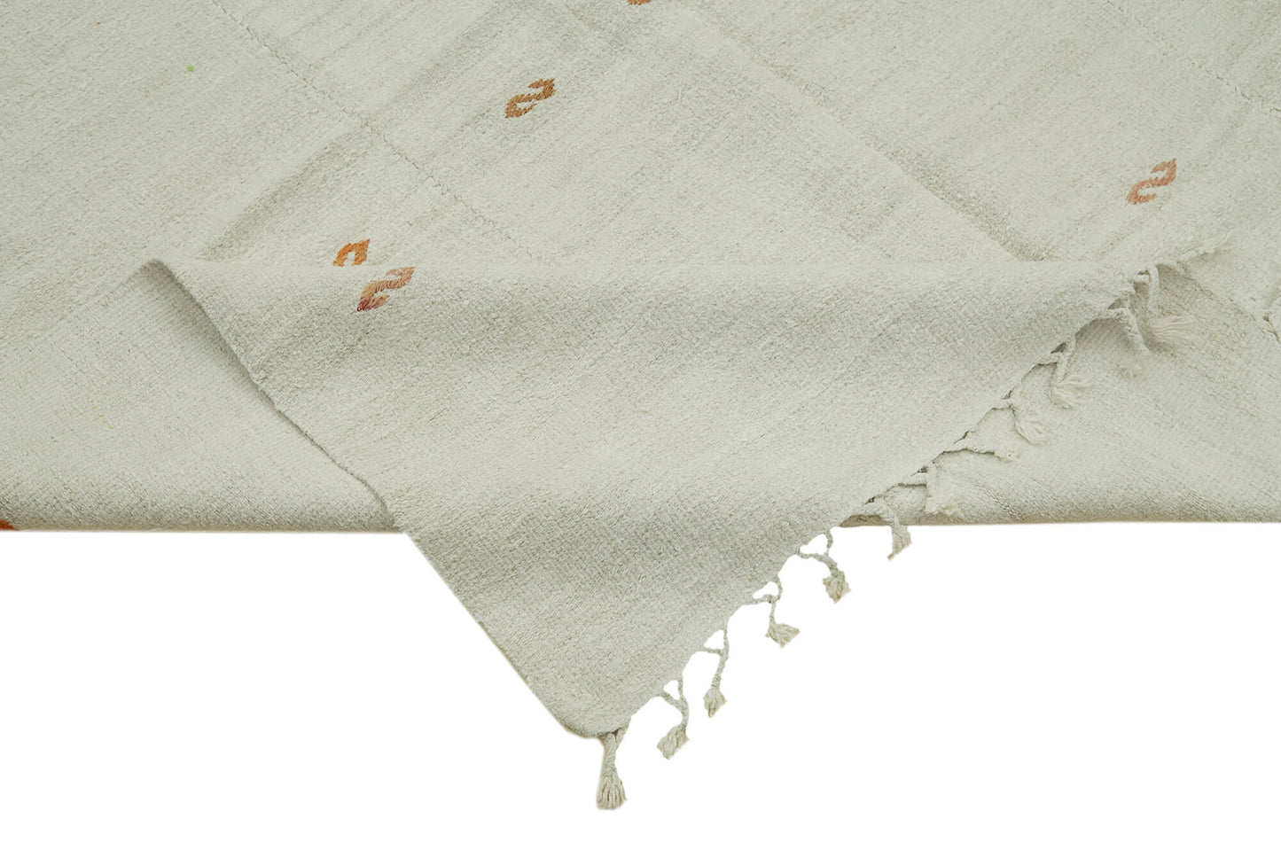 6x15 White Hemp Kilim Rug - 41940