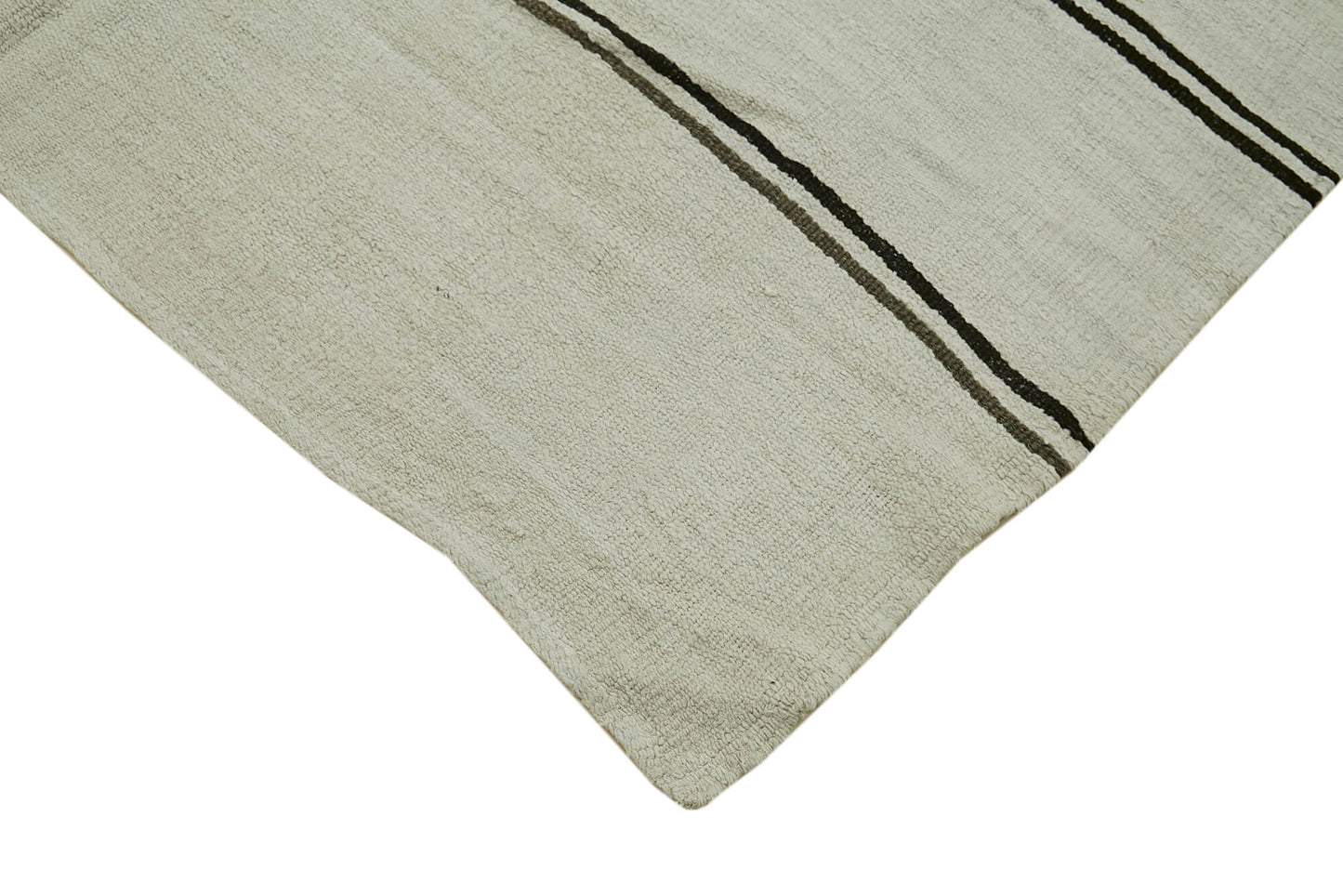 5x12 White Hemp Kilim Rug - 41941